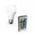 Bec LED 5W RGB cu Telecomanda Glob Mat Soclu E27 220V