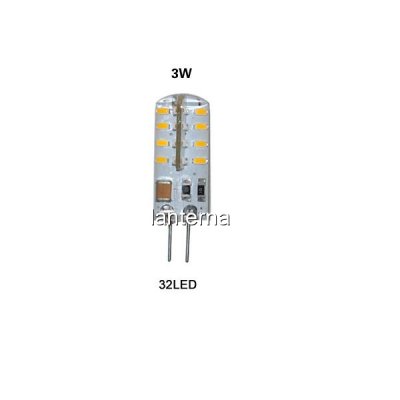 Bec LED 3W 32LED SMD Bulb 220V G4 Alb Rece