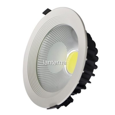 Spot COB LED Incastrabil 30W Rotund 225x80mm 220V Alb Rece 6500K HC