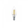 Bec LED B35 tip Lumanare cu Filament 4W Alb Cald 2700K E14 UB60226